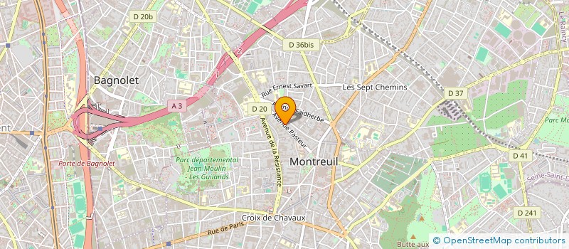 localisation de l'entreprise MONSIEUR YACINE MELLAK à MONTREUIL