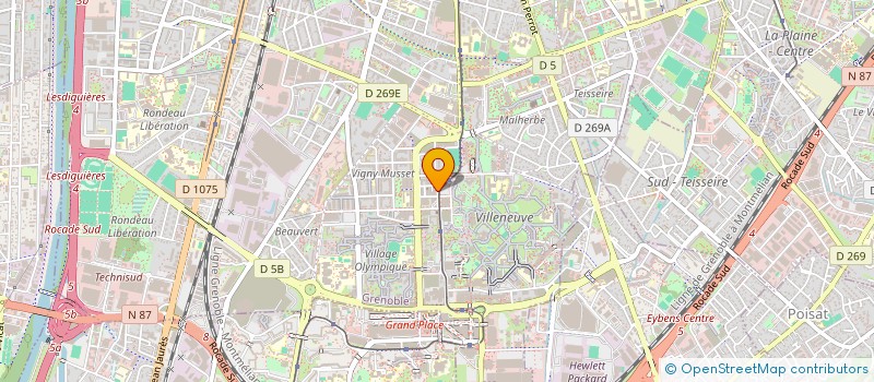 localisation de l'entreprise MONSIEUR YACINE MERABET à GRENOBLE