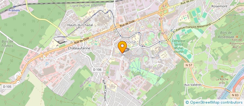 localisation de l'entreprise MONSIEUR YACINE MIFTARI  BESANCON