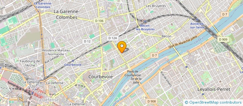 localisation de l'entreprise MONSIEUR YACINE NOUISRI  COURBEVOIE
