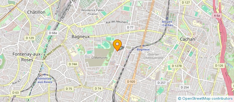 localisation de l'entreprise MONSIEUR YACINE OUACHEK à BAGNEUX