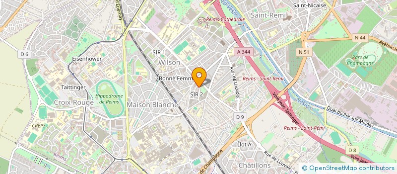 localisation de l'entreprise MONSIEUR YACINE OUAHDANI  REIMS