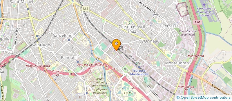 localisation de l'entreprise MONSIEUR YACINE OUANDJELI à TOULOUSE