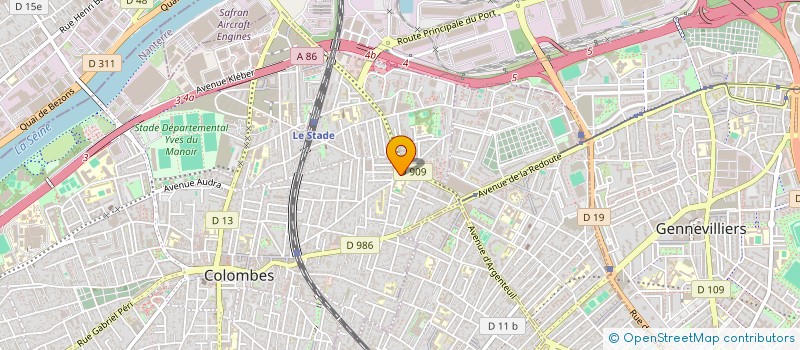 localisation de l'entreprise MONSIEUR YACINE OUASDI à COLOMBES