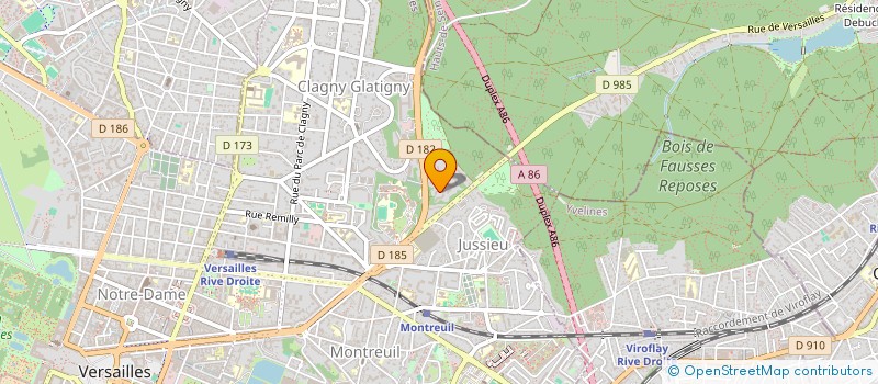 localisation de l'entreprise MONSIEUR YACINE OUCHHAIB à VERSAILLES