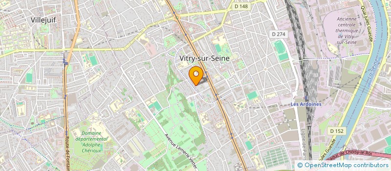 localisation de l'entreprise MONSIEUR YACINE OUZIR  VITRY-SUR-SEINE