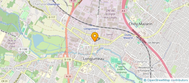 localisation de l'entreprise MONSIEUR YACINE ROUIZI à LONGJUMEAU