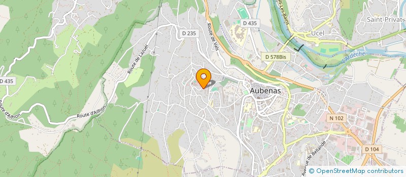 localisation de l'entreprise MONSIEUR YACINE SANAA à AUBENAS