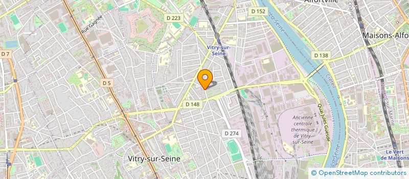 localisation de l'entreprise MONSIEUR YACINE SHABI  VITRY-SUR-SEINE