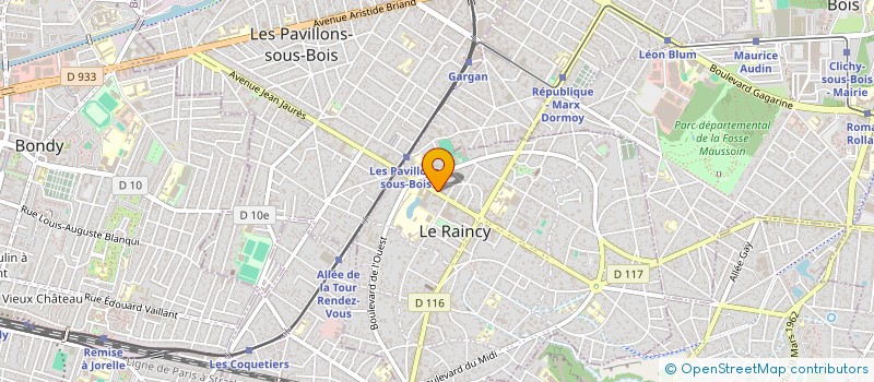localisation de l'entreprise MONSIEUR YACINE SMAIL à LE RAINCY