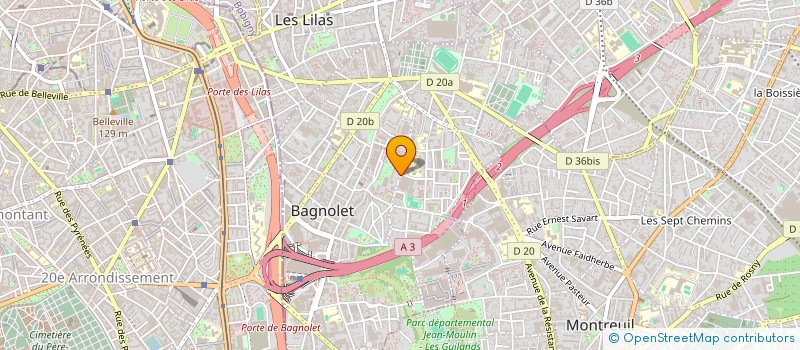 localisation de l'entreprise MONSIEUR YACINE SYLLA à BAGNOLET