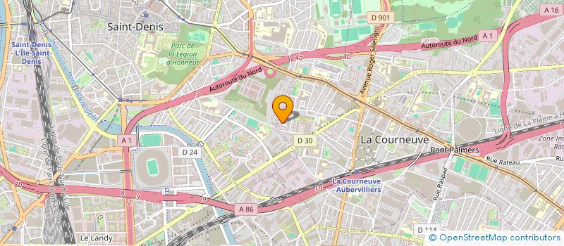 localisation de l'entreprise MONSIEUR YACINE TAKHALLOUFT à LA COURNEUVE