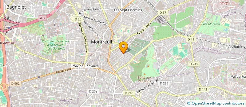 localisation de l'entreprise MONSIEUR YACINE TOUAHRI à MONTREUIL