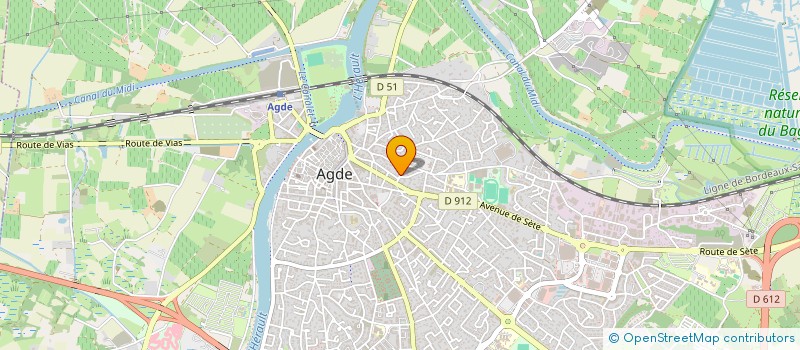 localisation de l'entreprise MONSIEUR YACINE TOUALBIA  AGDE