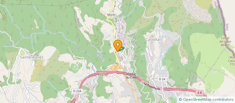 localisation de l'entreprise MONSIEUR YACINE TOUZRI  MENTON