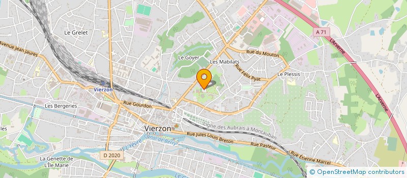 localisation de l'entreprise MONSIEUR YACINE VAN ERPE  VIERZON