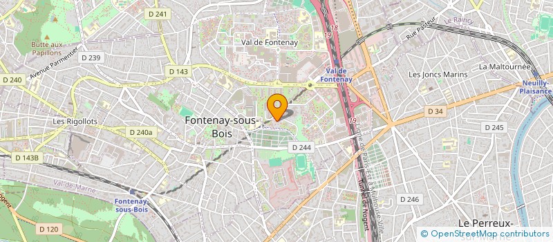 localisation de l'entreprise MONSIEUR YACINE ZEDAM à FONTENAY-SOUS-BOIS