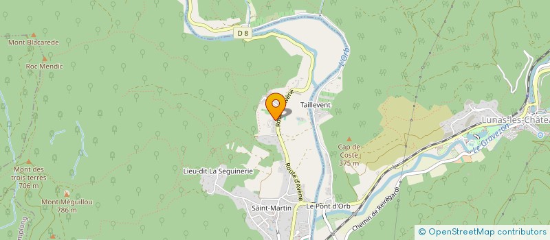 localisation de l'entreprise MONSIEUR YACINE ZOUAGHI  LE BOUSQUET-D'ORB