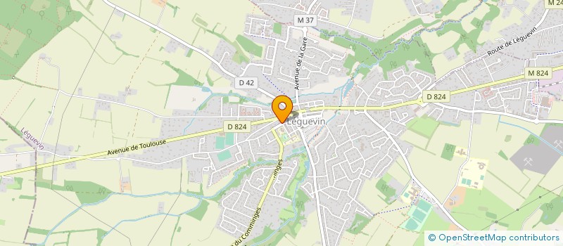 localisation de l'entreprise MONSIEUR YACINTHE RIBEIRO  LEGUEVIN