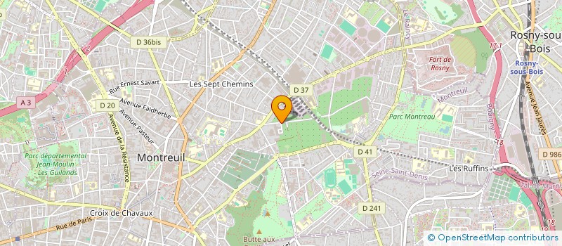 localisation de l'entreprise MONSIEUR YACOU TRAORE à MONTREUIL