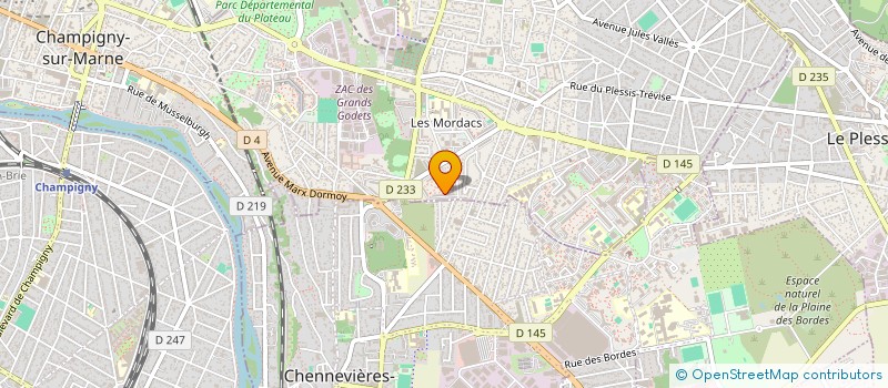 localisation de l'entreprise MONSIEUR YACOUB BOUFERGUENE  CHAMPIGNY-SUR-MARNE