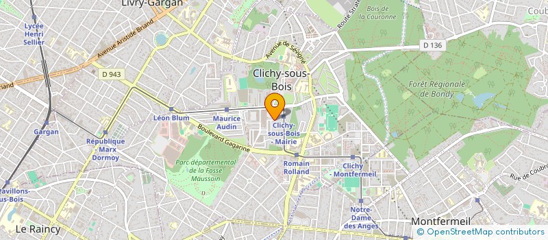 localisation de l'entreprise MONSIEUR YACOUBA DAO à CLICHY-SOUS-BOIS