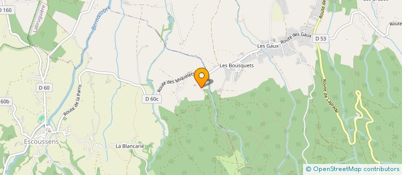 localisation de l'entreprise MONSIEUR YADRAN BEGOVIC  ESCOUSSENS