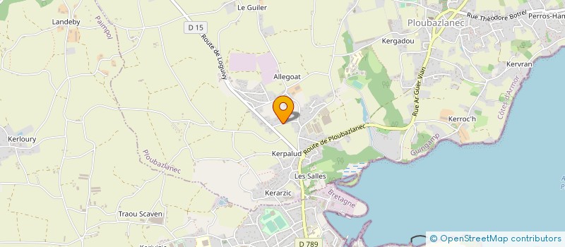 localisation de l'entreprise MONSIEUR YAEL DELALANDRE  PAIMPOL