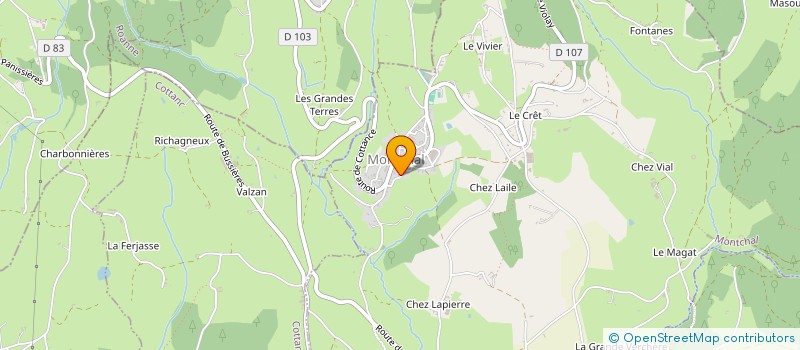 localisation de l'entreprise MONSIEUR YAEL MELAY  MONTCHAL