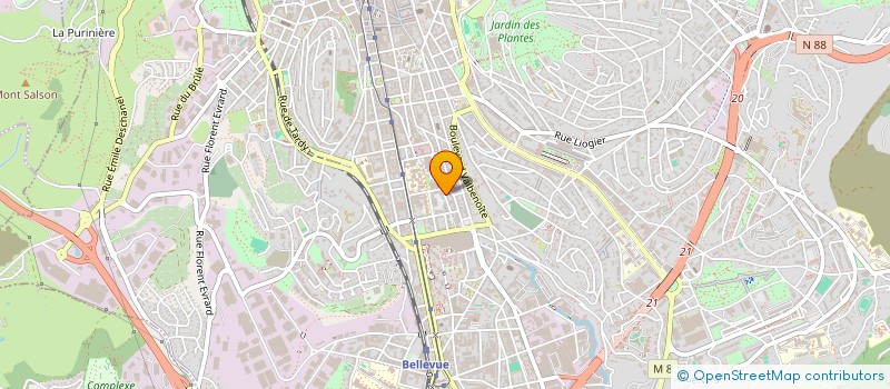 localisation de l'entreprise MONSIEUR YAEL PENA MORENO  SAINT-ETIENNE