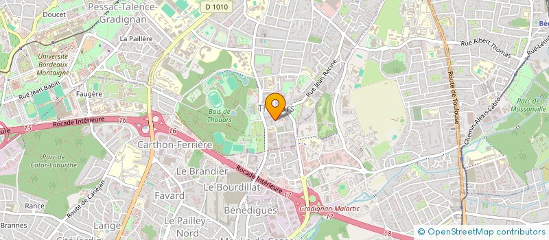 localisation de l'entreprise MONSIEUR YAFID INOUGHI  TALENCE