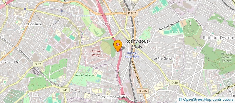 localisation de l'entreprise MONSIEUR YAGHOUBI AFSHIN à ROSNY-SOUS-BOIS