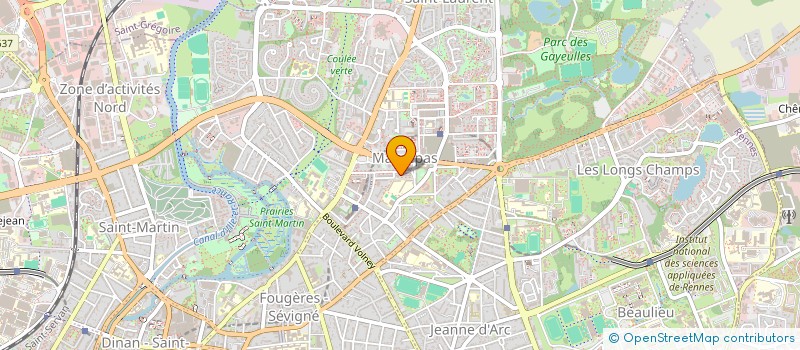 localisation de l'entreprise MONSIEUR YAHAYA NDASSAH  RENNES