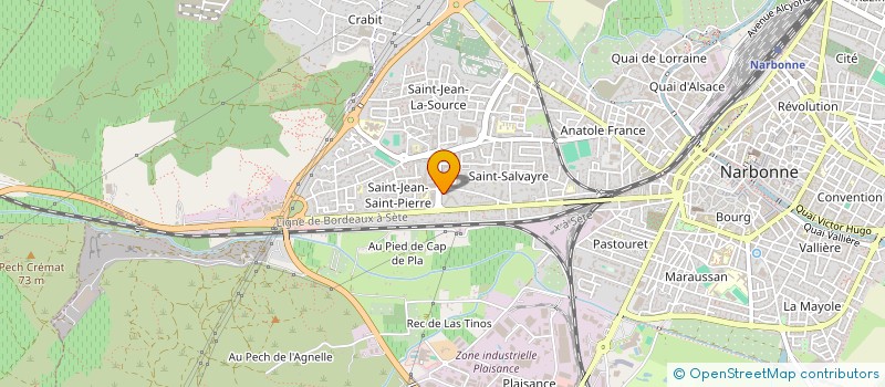 localisation de l'entreprise MONSIEUR YAHIA ABLA à NARBONNE