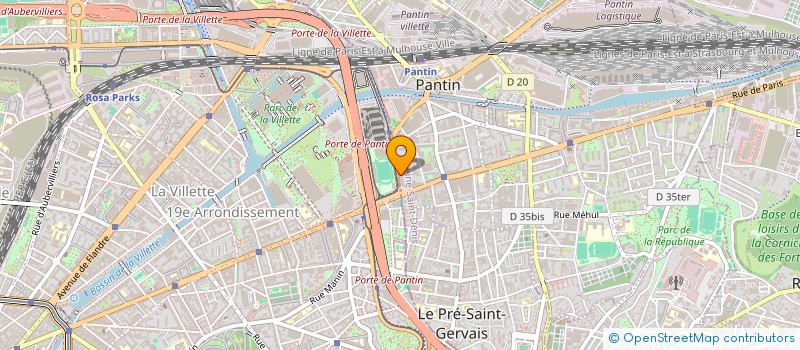 localisation de l'entreprise MONSIEUR YAHIA AKSAS  PANTIN