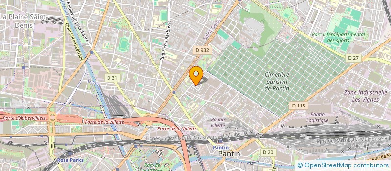 localisation de l'entreprise MONSIEUR YAHIA AMIROUCHE  PANTIN