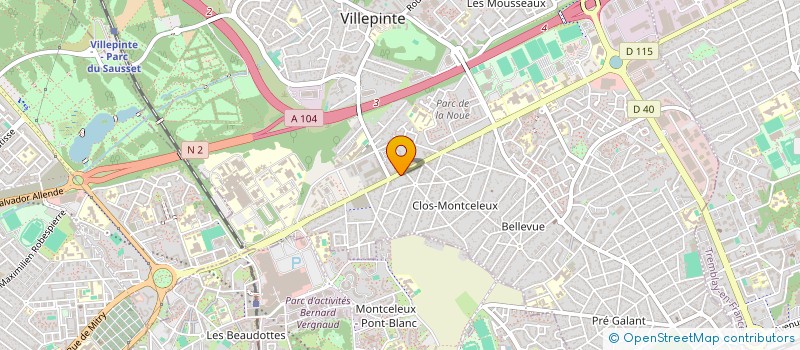 localisation de l'entreprise MONSIEUR YAHIA BAHIR EL NOUR YAHIA à VILLEPINTE