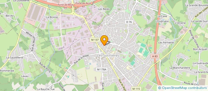 localisation de l'entreprise MONSIEUR YAHIA HACENE BEY à LES SORINIERES
