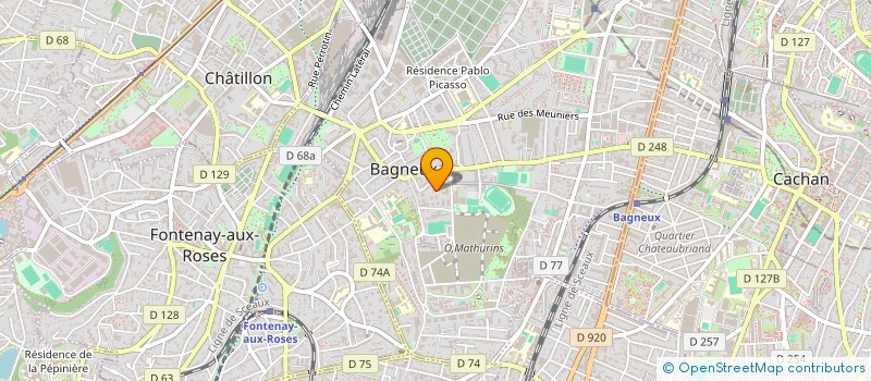 localisation de l'entreprise MONSIEUR YAHIA MADENE  BAGNEUX