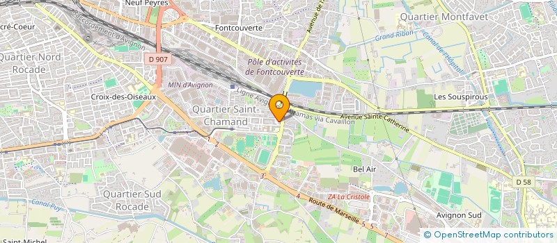 localisation de l'entreprise MONSIEUR YAHIA MALLEM  AVIGNON