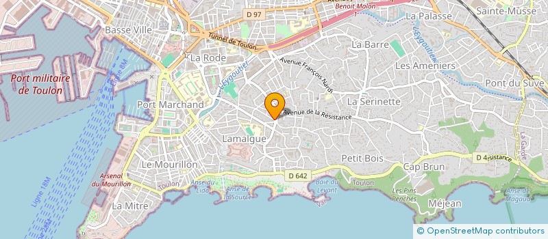 localisation de l'entreprise MONSIEUR YAHIA MEDJAHED à TOULON
