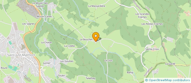 localisation de l'entreprise MONSIEUR YAHNIS PAIN  SAINT-JUST-MALMONT