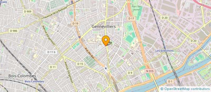 localisation de l'entreprise MONSIEUR YAHYA ALLAOUI à GENNEVILLIERS