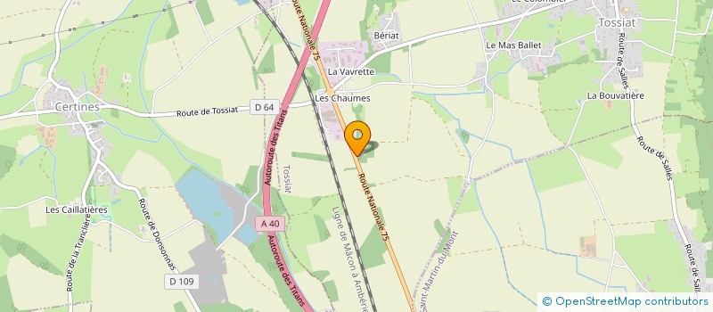 localisation de l'entreprise MONSIEUR YAHYA BENSMARA  TOSSIAT