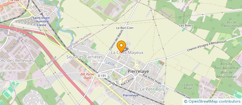 localisation de l'entreprise MONSIEUR YAHYA BEZZAZI  PIERRELAYE