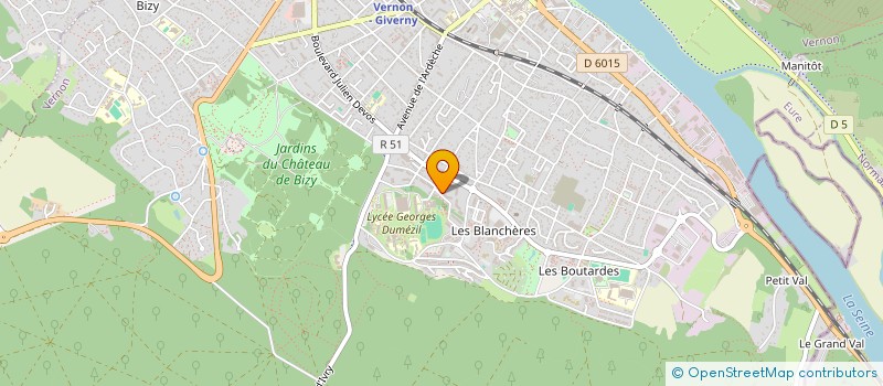 localisation de l'entreprise MONSIEUR YAHYA COULIBALY  VERNON