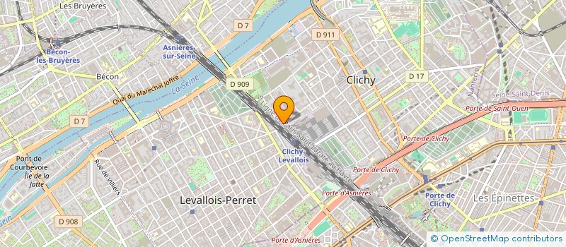 localisation de l'entreprise MONSIEUR YAHYA HADDAOUI à CLICHY