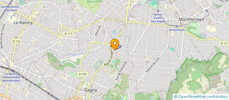 localisation de l'entreprise MONSIEUR YAHYA MAOUJOUD  GAGNY