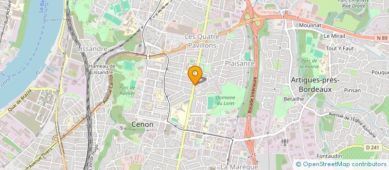 localisation de l'entreprise MONSIEUR YAHYA OUFRASSI  CENON