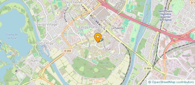 localisation de l'entreprise MONSIEUR YAHYA SARHDAOUI  CERGY